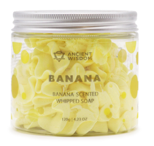 savon crème fouettée à la banane