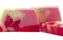 savon tranché banane/ cerise