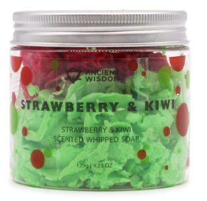 savon crème fouettée  fraise/kiwi