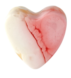 savon glycérine coeur framboise