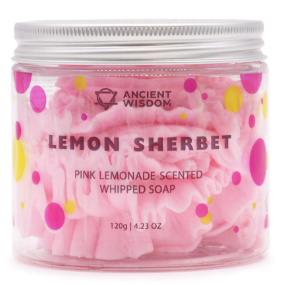 savon crème fouettée limonade rose