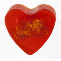 savon glycerine coeur miel