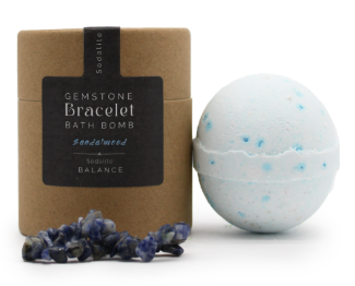 Bombe de Bain  Bracelet Sodalite/ Bois de santal