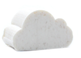 mini savon nuage blanc